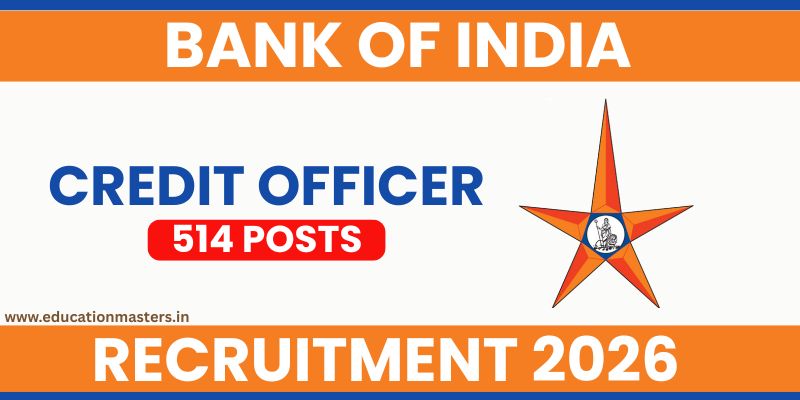 Bank of India Credit Officer Recruitment 2026